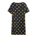 polka dot printing short-sleeved cotton loose dress  NSJR51561
