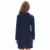 casual solid color lapel long-sleeved dress NSJR51570