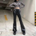 new leather high waist tight-fitting casual pants NSRUI51627