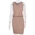 summer sleeveless waist vest dress NSKL51663