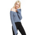 trumpet sleeve sexy V-neck pullover sweater  NSYH51708