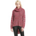  solid color turtleneck split sweater  NSYH51714