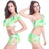 fashion single shoulder ruffle skirt bikini swimsuit set NSLUT53841