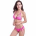sexy splicing solid color lace-up bikini swimsuit set NSLUT53840