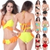 color matching strappy bikini swimsuit set NSLUT53836