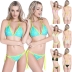 bright color lace-up bikini swimsuit set NSLUT53828