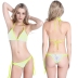 bright color lace-up bikini swimsuit set NSLUT53828