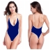 fashion V neck sling one piece swimsuit NSLUT53825