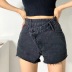 pantalones cortos de mezclilla holgados con cintura cruzada NSAC51790