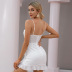 Lace Stitching Strap Suspender Dress NSWX51823