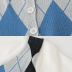 Color Matching Diamond Plaid Short Cardigan NSJR51825