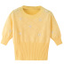 embroidery flower short-sleeved knit t-shirt NSJR51826