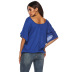 solid color round neck T-shirt NSOY51852