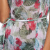floral loose V-neck chiffon dress NSOY51855