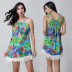 printing halter short dress NSOY51857