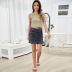 Summer new thin high waist skirt  NSLM51874