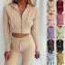 Hooded Long-Sleeved Tops & Pants Sports Suit NSYF51922