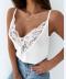 Solid Color Lace Hollow Cami Top NSYF51925