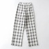 Plaid casual spring new trousers NSHS52021