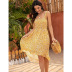sling mid-length ruffled floral dress NSSA52034