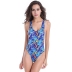 sexy printed low-cut high buttocks surfing one-piece swimsuit NSLUT53815