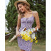 sexy vestido corto con tirantes florales halter NSJIM53866