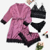 sexy lingerie sense sling four-piece pajama set NSYO52160
