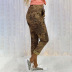 Drawstring Print Thin High-Waisted Casual Trousers NSKX52189