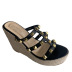 Summer new style studded decor wedge sandals NSCA52200