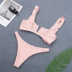 nuevo traje de baño bikini de encaje rosa con cuello en V lindo NSHL52259