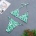 printing triangle split bikini swimwear NSHL52266