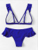 traje de baño de bikini dividido para mujer de color sólido NSHL52274