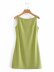 solid color back zipper slim sleeveless dress  NSAM52284