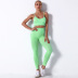 seamless knitted solid color yoga pants ＆ fitness running shockproof yoga clothes NSNS52299