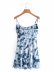 tie-dye craft high waist suspender dress  NSAM52300