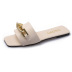 fashion flat-bottomed one-word slippers NSPE52380