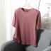 round neck loose solid color T-shirt  NSAM52397