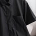 plain poplin short-sleeved shirt NSAM52404