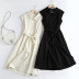 lapel sleeveless lace-up fashion dress  NSAM52431