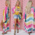 print hit color long-sleeved loose sunscreen cardigan  NSZH52449