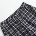 pantalones anchos rectos sueltos de cintura alta a cuadros NSAC52497