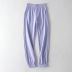 solid color loose elastic waist casual sports pants  NSHS52505