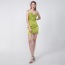 green sling tight-fitting thin halter short dress NSYSB52518