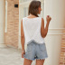 round neck solid color casual loose vest  NSAL52523