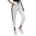 Contrast Color Cross Lace-Up Sports Casual Pencil Trousers NSJR52529