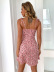sexy lace-up sling floral print dress NSYI52582
