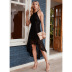 summer new fashion sling pure color lace dress NSSA52655