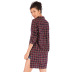 spring and autumn plus size mid-length fashion plaid shirt NSJR52666