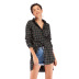 spring and autumn plus size mid-length fashion plaid shirt NSJR52666