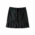 summer new strap slim pleated college style hip skirt NSAC52708